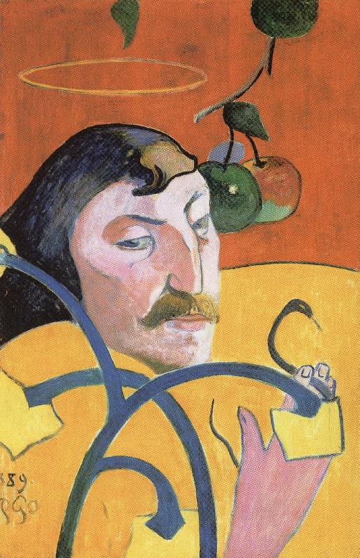 Paul Gauguin Self-Portrait with Halo